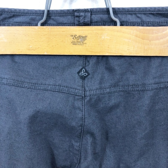 Prana Tie Waist Gray Hiking Pants Size 6 - Picture 7 of 8